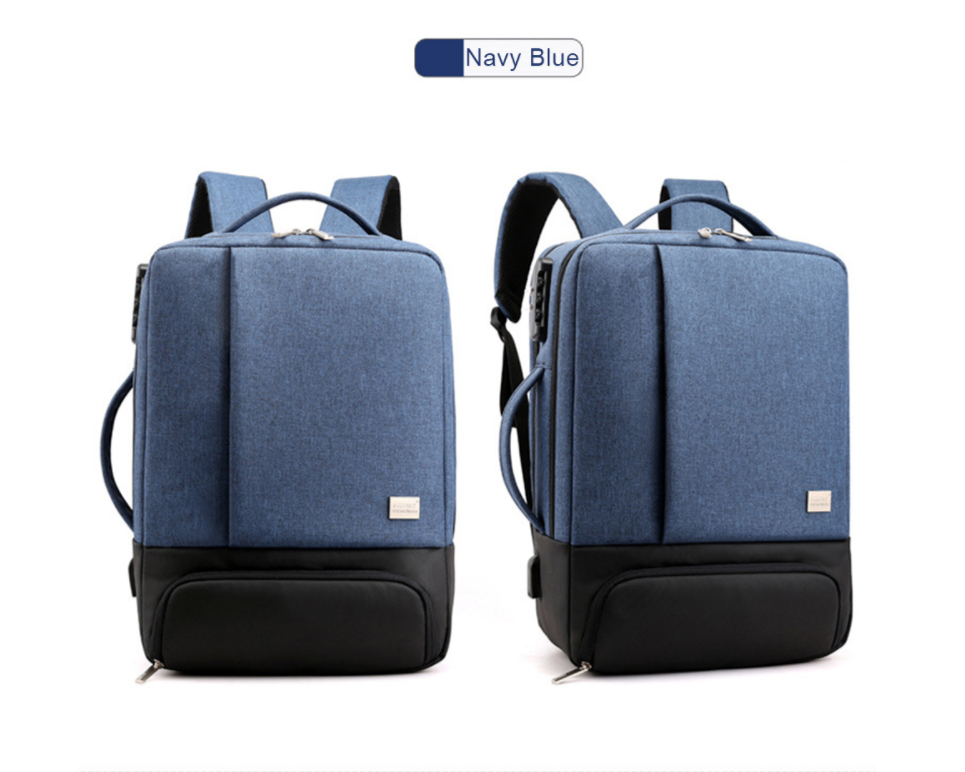 "Navigator" 15.6 inch Laptop Bag | Locking Backpack USB Charge Port