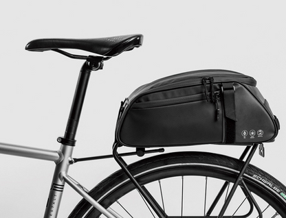 "VoyageVista" Waterproof Bike Bag | Reflective bicycle bag rear rack mount