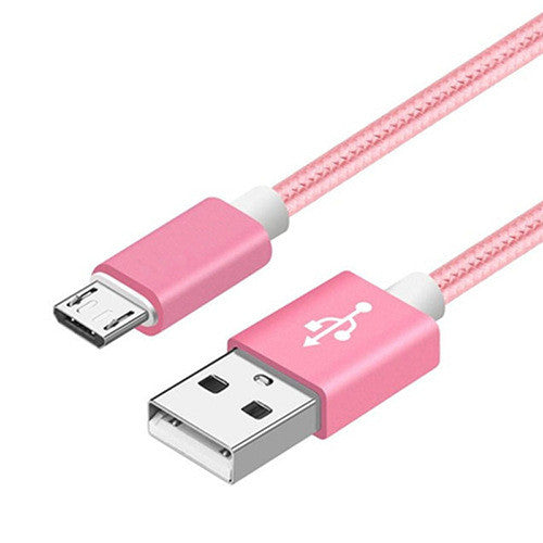 Nylon Braided USB Charging Cable | Travel Phone Charger Cable 1ft, 3ft, 6ft, or 9ft | iPhone or Android