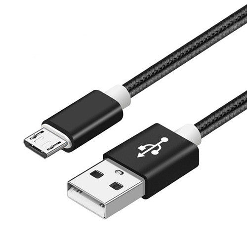 Nylon Braided USB Charging Cable | Travel Phone Charger Cable 1ft, 3ft, 6ft, or 9ft | iPhone or Android