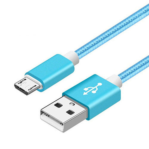 Nylon Braided USB Charging Cable | Travel Phone Charger Cable 1ft, 3ft, 6ft, or 9ft | iPhone or Android
