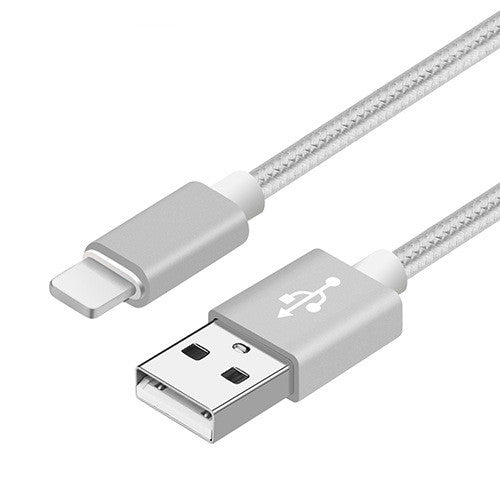Nylon Braided USB Charging Cable | Travel Phone Charger Cable 1ft, 3ft, 6ft, or 9ft | iPhone or Android