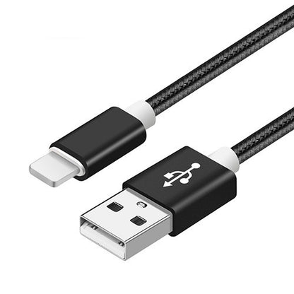Nylon Braided USB Charging Cable | Travel Phone Charger Cable 1ft, 3ft, 6ft, or 9ft | iPhone or Android
