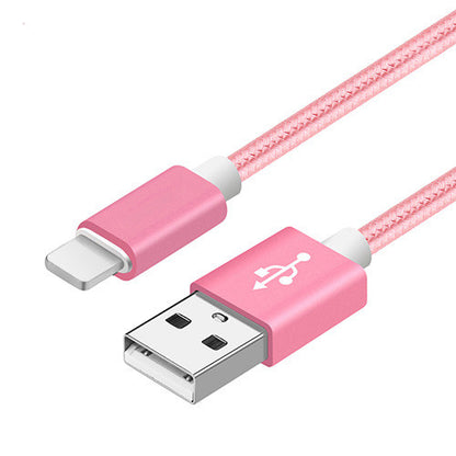 Nylon Braided USB Charging Cable | Travel Phone Charger Cable 1ft, 3ft, 6ft, or 9ft | iPhone or Android