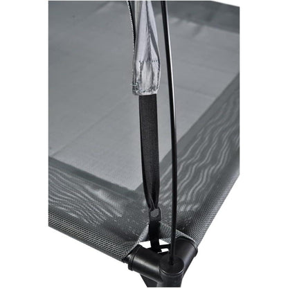 Outdoor Portable Grey Pet Dog Bed With Awning | Travel Dog Cot