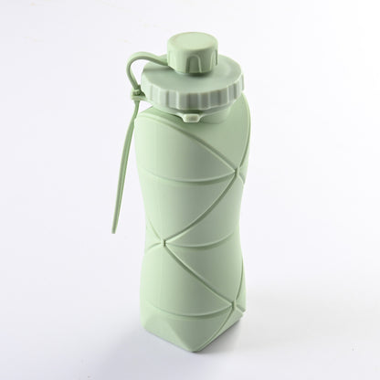 EcoSip 600ml Folding Silicone Water Bottle | Collapsible travel bottle