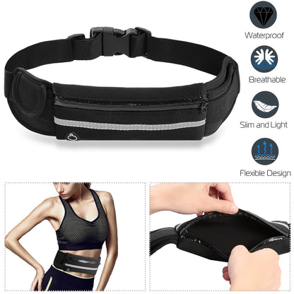 Running Belt Pack | Waterproof Adjustable Waist Pouch